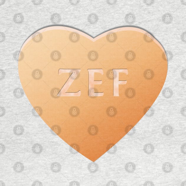 Zef Candy Heart - Orange by LozMac